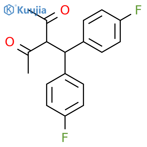3-(Bis(4-Fluorophenyl)methyl)pentane-2,4-dione structure