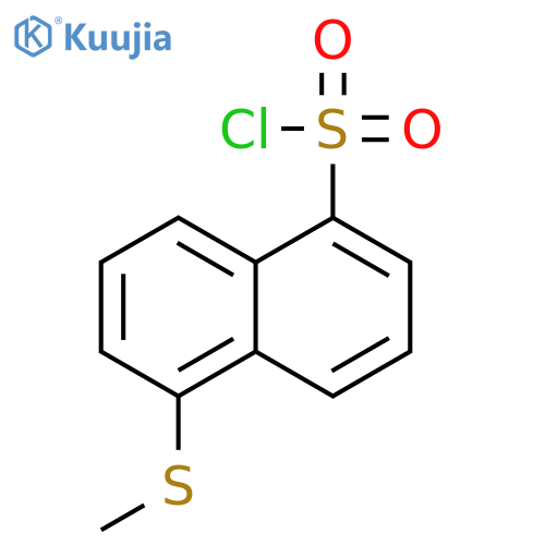 1-Naphthalenesulfonylchloride, 5-(methylthio)- structure