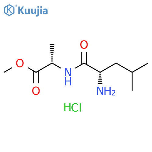 L-Alanine, L-leucyl-, methyl ester, hydrochloride (1:1) structure
