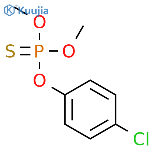 Phosphorothioic acid, O-(4-chlorophenyl) O,O-dimethyl ester structure