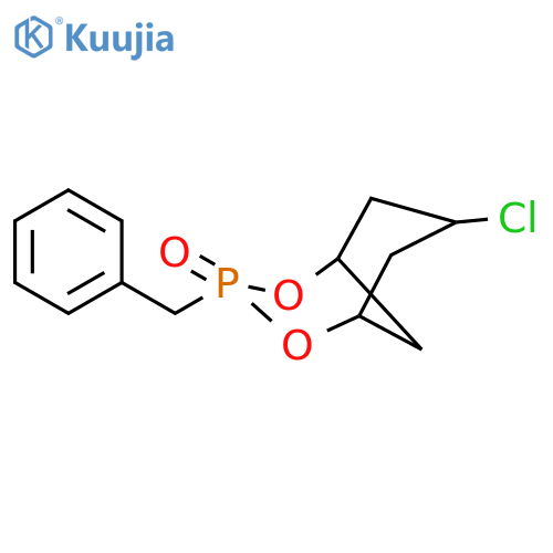 3-benzyl-7-chloro-2,4-dioxa-3λ5-phosphabicyclo[3.3.1]nonane 3-oxide structure
