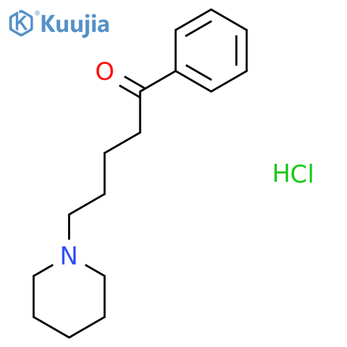 1-PENTANONE, 1-PHENYL-5-(1-PIPERIDINYL)-, HYDROCHLORIDE structure