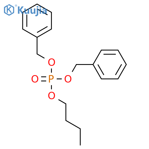 PHOSPHORIC ACID, BUTYL BIS(PHENYLMETHYL) ESTER structure