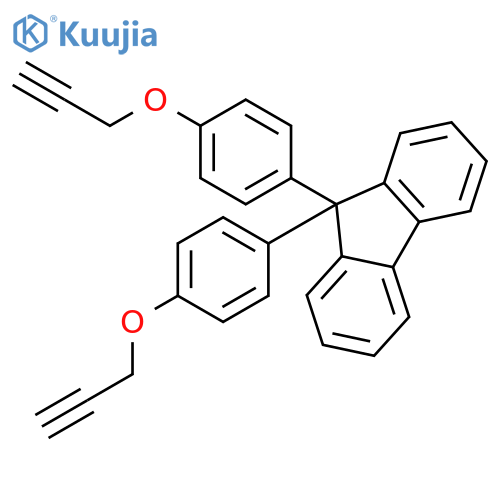 9H-Fluorene, 9,9-bis[4-(2-propynyloxy)phenyl]- structure
