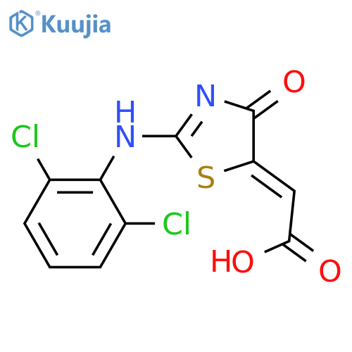 ACETIC ACID, [2-[(2,6-DICHLOROPHENYL)AMINO]-4-OXO-5(4H)-THIAZOLYLIDENE]- structure