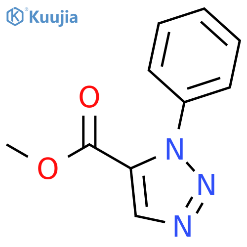 1H-1,2,3-TRIAZOLE-5-CARBOXYLIC ACID, 1-PHENYL-, METHYL ESTER structure