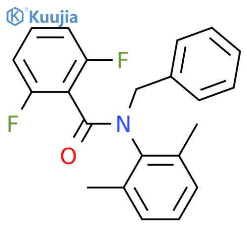 N-benzyl-N-(2,6-dimethylphenyl)-2,6-difluorobenzamide structure