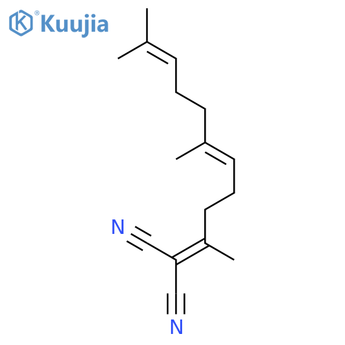 Propanedinitrile, [(4E)-1,5,9-trimethyl-4,8-decadienylidene]- structure