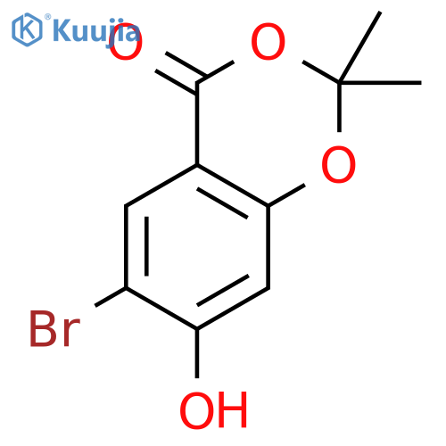 6-Bromo-7-hydroxy-2,2-dimethyl-4H-1,3-benzodioxin-4-one structure