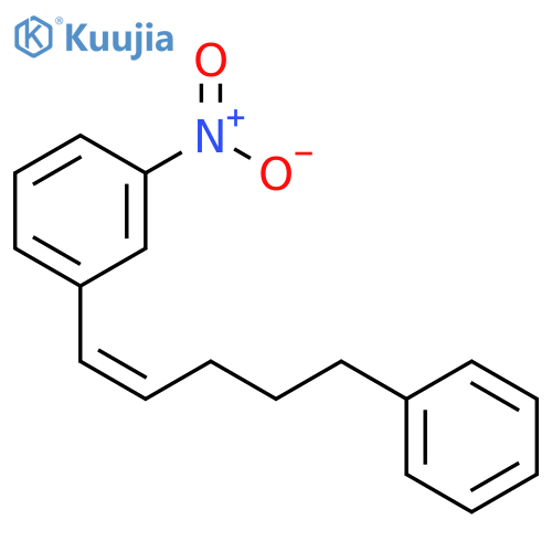 BENZENE, 1-NITRO-3-[(1Z)-5-PHENYL-1-PENTENYL]- structure
