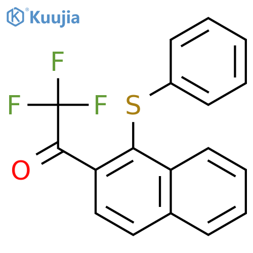 Ethanone, 2,2,2-trifluoro-1-[1-(phenylthio)-2-naphthalenyl]- structure
