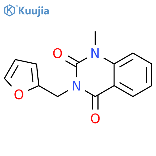 2,4(1H,3H)-Quinazolinedione, 3-(2-furanylmethyl)-1-methyl- structure