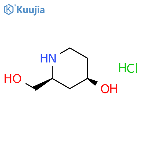 2-Piperidinemethanol, 4-hydroxy-, hydrochloride, (2S,4R)- structure