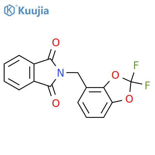 2-(2,2-difluoro-1,3-dioxaindan-4-yl)methyl-2,3-dihydro-1H-isoindole-1,3-dione structure