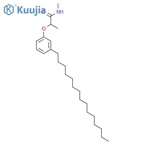 Propanamide, N-methyl-2-(3-pentadecylphenoxy)- structure