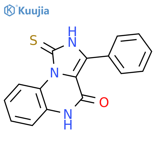 IMIDAZO[1,5-A]QUINOXALIN-4(5H)-ONE, 1,2-DIHYDRO-3-PHENYL-1-THIOXO- structure