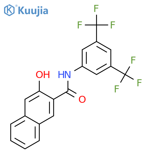 2-Naphthalenecarboxamide,N-[3,5-bis(trifluoromethyl)phenyl]-3-hydroxy- structure