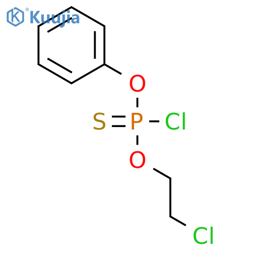 Phosphorochloridothioic acid, O-(2-chloroethyl) O-phenyl ester structure