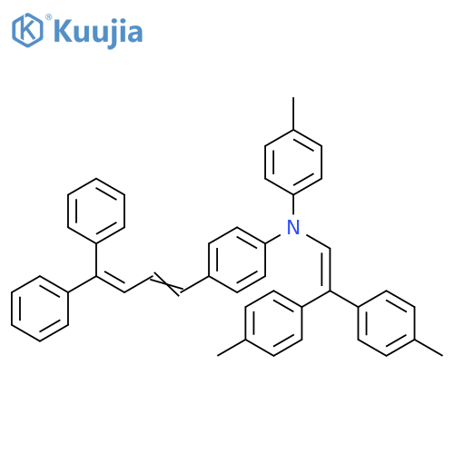 Benzenamine,N-[2,2-bis(4-methylphenyl)ethenyl]-4-(4,4-diphenyl-1,3-butadienyl)-N-(4-methylphenyl)- structure