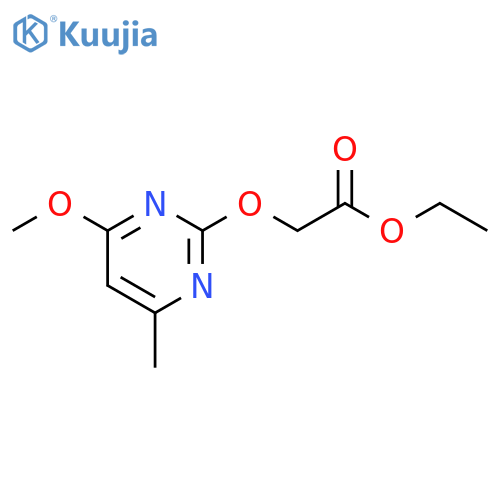 ACETIC ACID, [(4-METHOXY-6-METHYL-2-PYRIMIDINYL)OXY]-, ETHYL ESTER structure