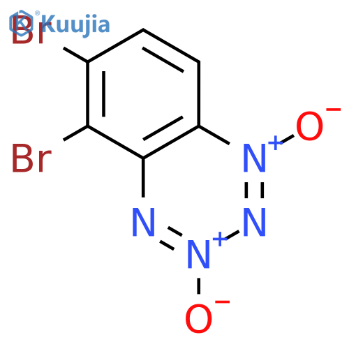 Benzotetrazine, 5,6-dibromo-, 1,3-dioxide structure