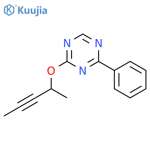 1,3,5-TRIAZINE, 2-[(1-METHYL-2-BUTYNYL)OXY]-4-PHENYL- structure