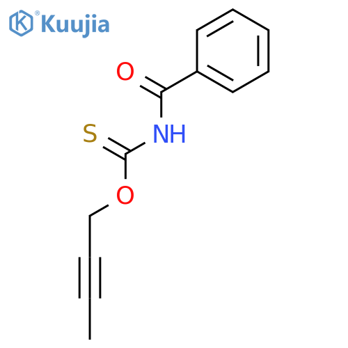 CARBAMOTHIOIC ACID, BENZOYL-, O-2-BUTYNYL ESTER structure