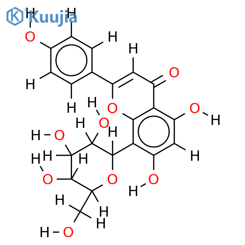 4',5,7-trihydroxyflavone 8-glucoside structure