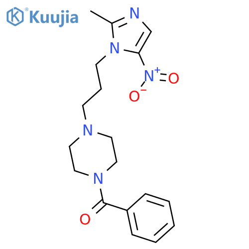 PIPERAZINE, 1-BENZOYL-4-[3-(2-METHYL-5-NITRO-1H-IMIDAZOL-1-YL)PROPYL]- structure