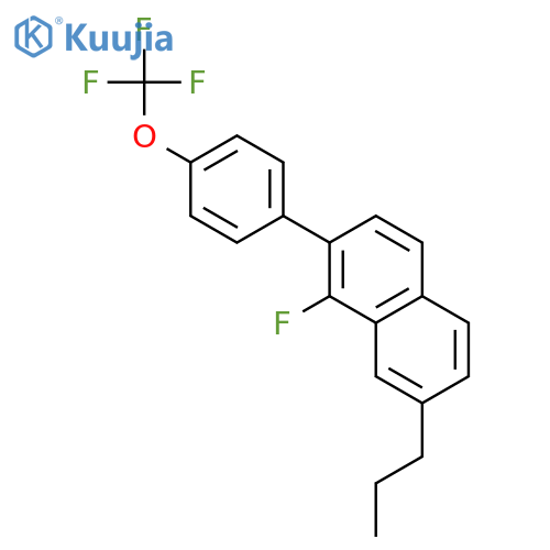 NAPHTHALENE, 1-FLUORO-7-PROPYL-2-[4-(TRIFLUOROMETHOXY)PHENYL]- structure