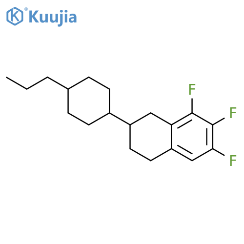 NAPHTHALENE, 6,7,8-TRIFLUORO-1,2,3,4-TETRAHYDRO-2-(4-PROPYLCYCLOHEXYL)- structure