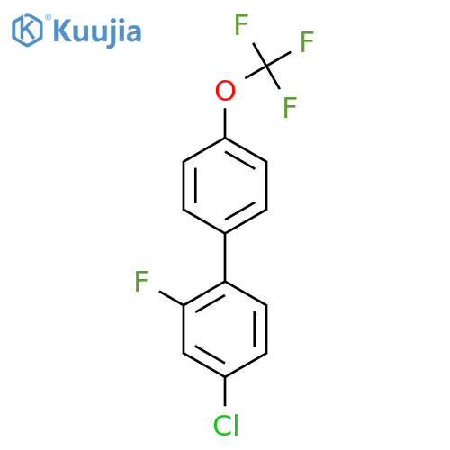 1,1'-Biphenyl, 4-chloro-2-fluoro-4'-(trifluoromethoxy)- structure