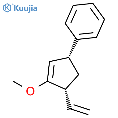 Benzene, [(1R,4R)-4-ethenyl-3-methoxy-2-cyclopenten-1-yl]-, rel- structure