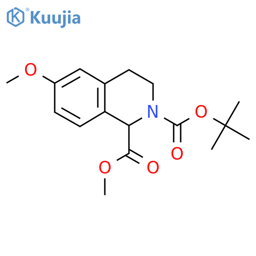 2-tert-Butyl 1-methyl 6-methoxy-3,4-dihydroisoquinoline-1,2(1H)-dicarboxylate structure