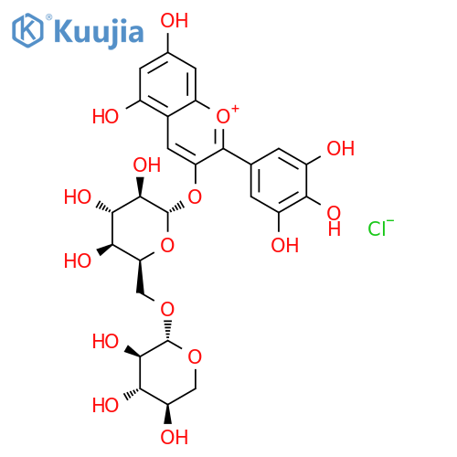 Delphinidin 3-sambubioside chloride structure