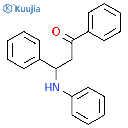 1,3-diphenyl-3-(phenylamino)propan-1-one structure