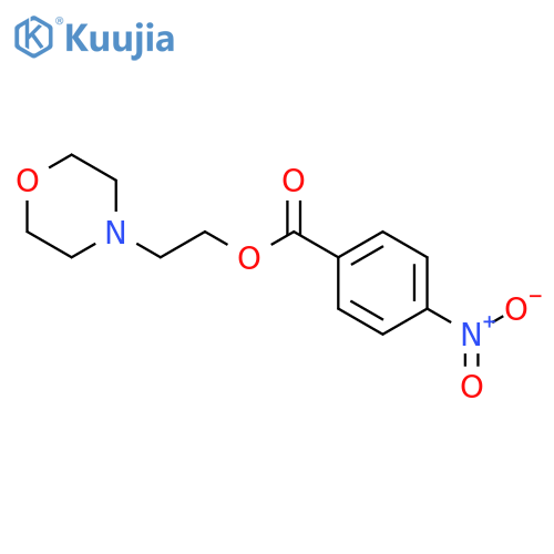 2-morpholin-4-ylethyl 4-nitrobenzoate;hydrochloride structure