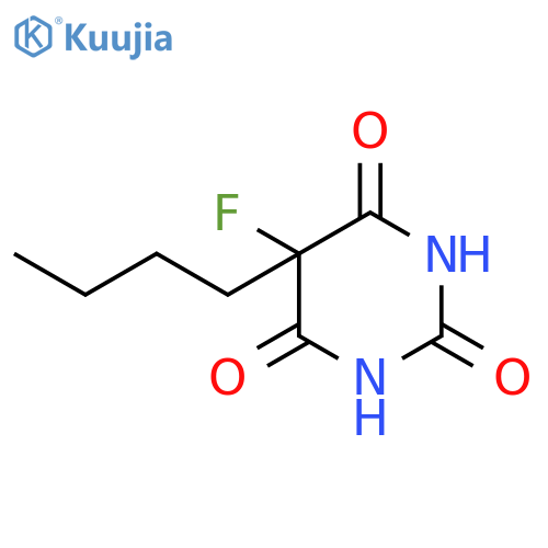 2,4,6(1H,3H,5H)-PYRIMIDINETRIONE, 5-BUTYL-5-FLUORO- structure