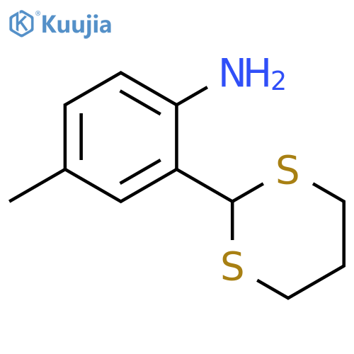 Benzenamine, 2-(1,3-dithian-2-yl)-4-methyl- structure
