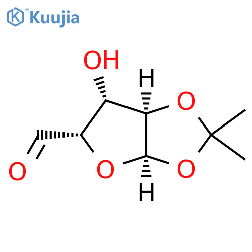1,2-O-Isopropylidene-α-D-xylo-pentodialdo-1,4-furanose structure