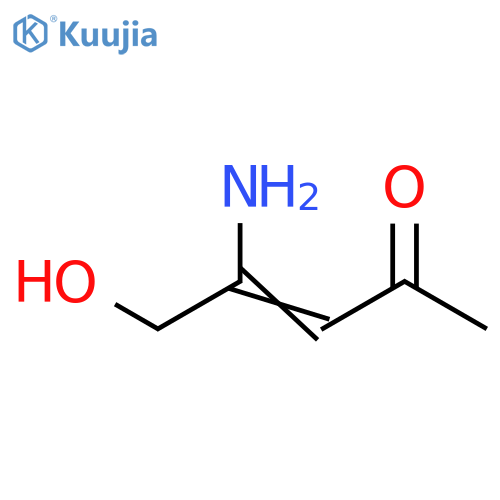 3-Penten-2-one, 4-amino-5-hydroxy- (9CI) structure