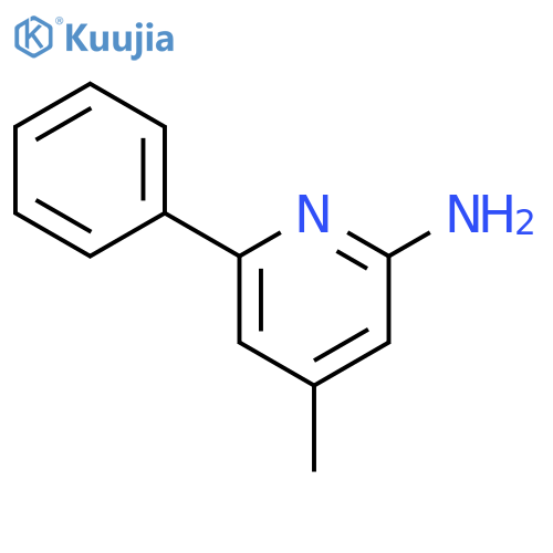 2-Pyridinamine, 4-methyl-6-phenyl- structure
