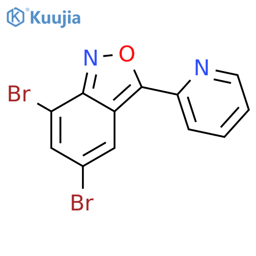 2,1-Benzisoxazole, 5,7-dibromo-3-(2-pyridinyl)- structure