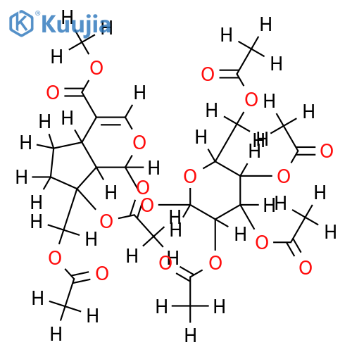 Dihydrogardenosid pentaacetat structure