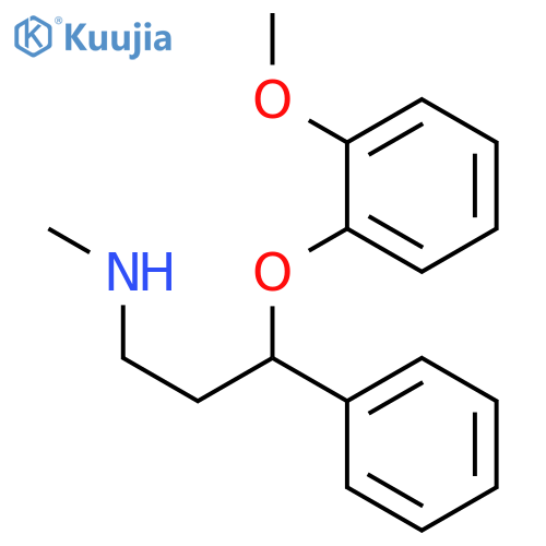 Benzenepropanamine, g-(2-methoxyphenoxy)-N-methyl- structure