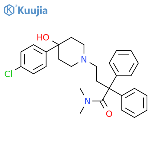 4-(4-(4-Chlorophenyl)-4-hydroxypiperidin-1-yl)-N,N-dimethyl-2,2-diphenylbutanamide structure