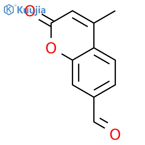 4-Methyl-2-oxo-2H-chromene-7-carbaldehyde structure