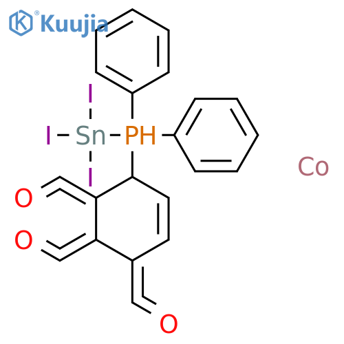 Cobalt, tricarbonyl(triiodostannyl)(triphenylphosphine)- structure