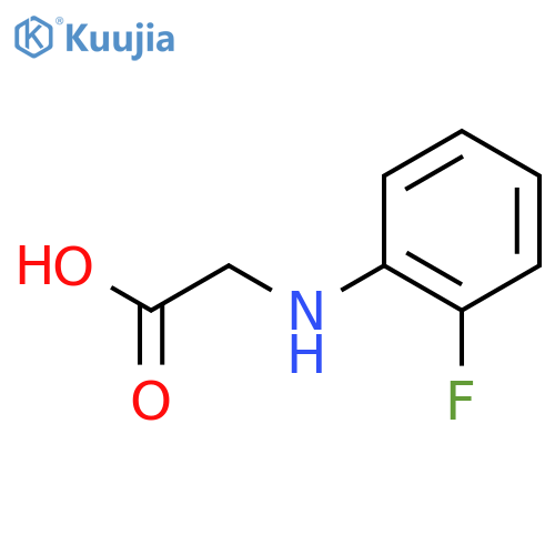 2-(2-fluorophenyl)aminoacetic acid structure