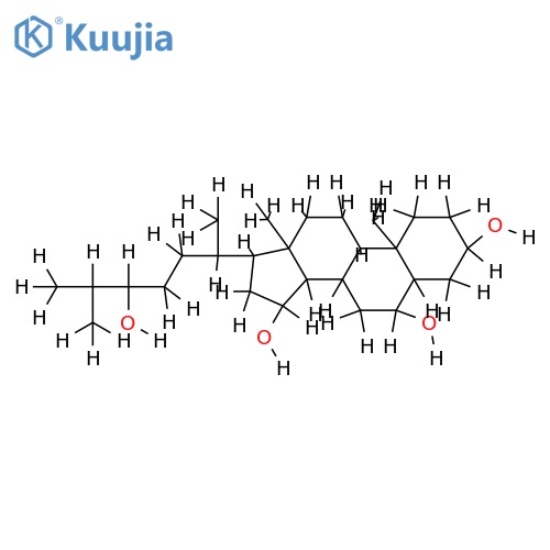 (3beta, 5alpha, 6alpha, 15alpha, 24ξ)-Cholestane-3, 6, 15, 24-tetrol structure
